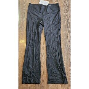 CAbi Chelsea #197 Pants Womens Sz 14L NWT Black Bootcut Flare Stretch Back Zip